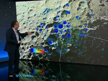 Mediciones de la NASA detectan posibles cristales de hielo en la Luna Mediciones de la NASA detectan posibles cristales de hielo en la Luna