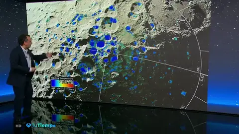 Mediciones de la NASA detectan posibles cristales de hielo en la Luna Mediciones de la NASA detectan posibles cristales de hielo en la Luna