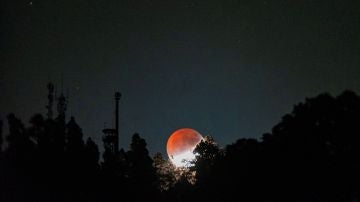 Eclipse Luna. Montaña de Las Tricias
