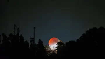 Eclipse Luna. Montaña de Las Tricias Eclipse Luna. Montaña de Las Tricias
