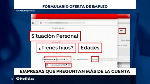 Polémicas preguntas personales en una oferta de trabajo de una cadena de muebles: qué edad tienen tus hijos o qué deporte practicas Polémicas preguntas personales en una oferta de trabajo de una cadena de muebles: qué edad tienen tus hijos o qué deporte practicas