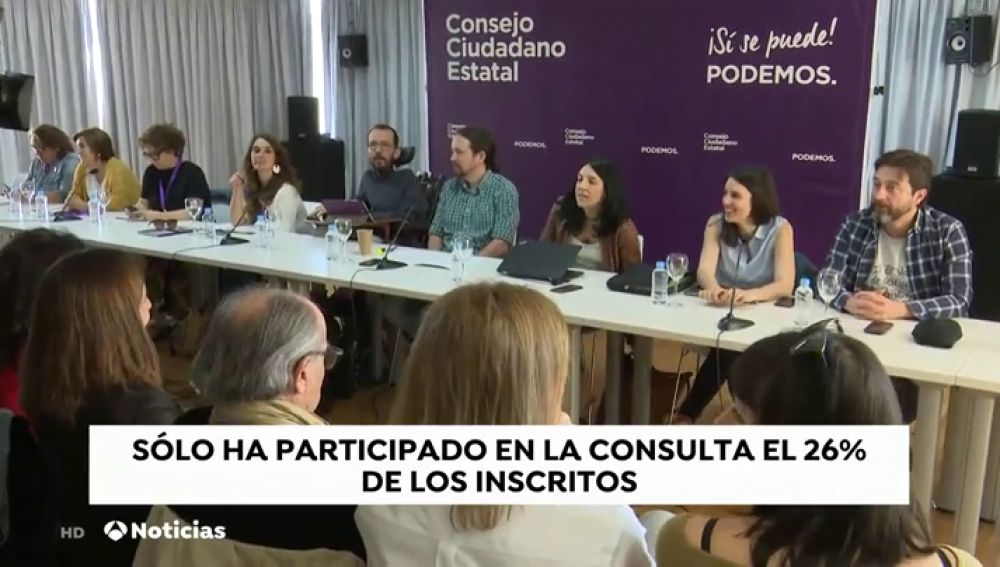 Las bases de Podemos rechazan apoyar a Sánchez si no es un gobierno de coalición sin vetos