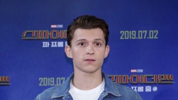 Tom Holland en la presentación de 'SpiderMan: Lejos de Casa'