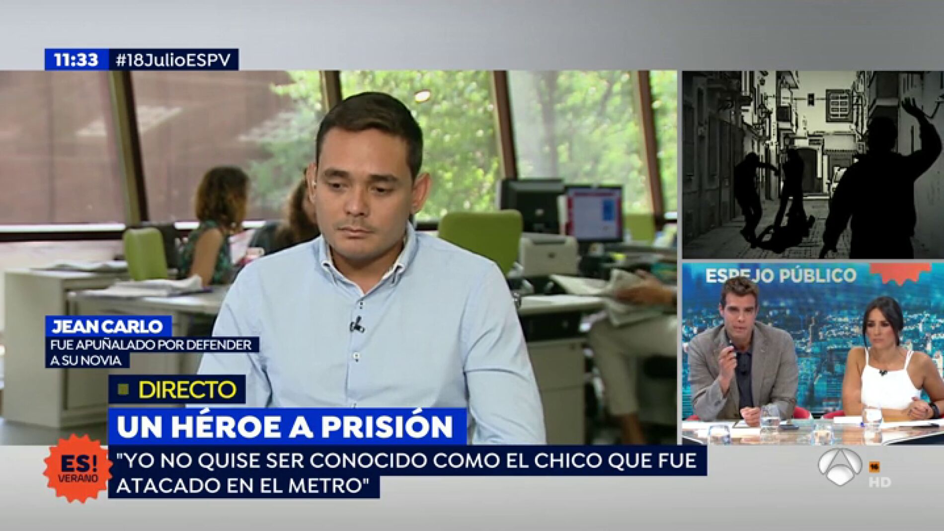 Defendi&oacute; a su novia de agresores