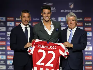 Mario Hermoso, presentado con el Atlético Mario Hermoso, presentado con el Atlético