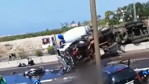 Una fallecida en un accidente en Tenerife Una fallecida en un accidente en Tenerife