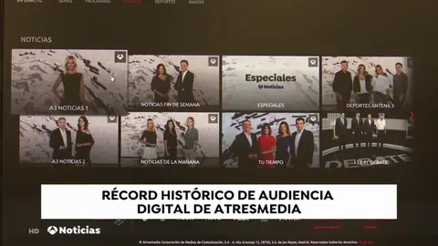La web de Antena 3 supera la barrera de los 11 millones de visitantes en junio La web de Antena 3 supera la barrera de los 11 millones de visitantes en junio