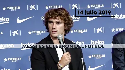 El lío de Griezmann con "el LeBron James del fútbol": ¿Cristiano Ronaldo o Messi? El lío de Griezmann con "el LeBron James del fútbol": ¿Cristiano Ronaldo o Messi?