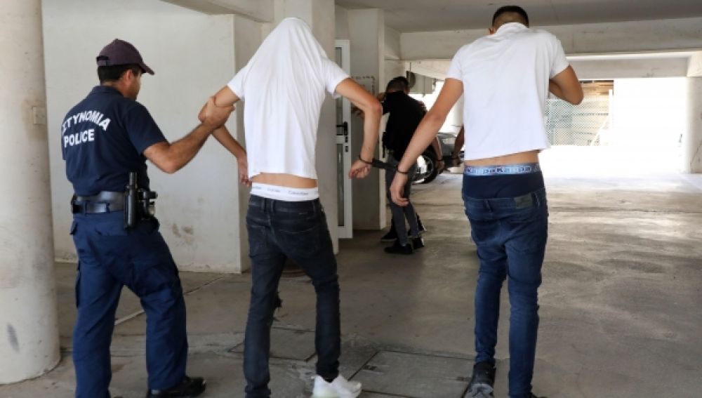 Los jóvenes acusados por una presunta violación en Chipre