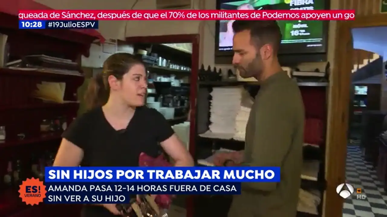 La carrera de obstáculos de Amanda para ver a su bebé de 16 meses por su trabajo: "Es muy duro no verle crecer"