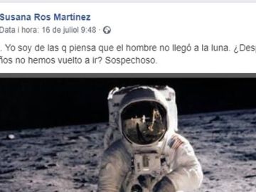 Una diputada del PSOE pone en duda que el hombre pisara la luna