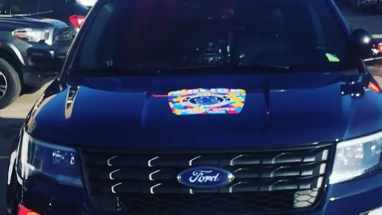 Coche de la Policía de Gates, en Estados Unidos Coche de la Policía de Gates, en Estados Unidos