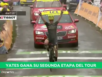 Tour de Francia: Simon Yates gana la 15ª etapa; Alaphilippe sufre pero mantiene el 'maillot' amarillo Tour de Francia: Simon Yates gana la 15ª etapa; Alaphilippe sufre pero mantiene el 'maillot' amarillo