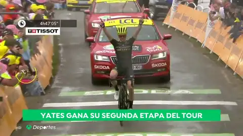 Tour de Francia: Simon Yates gana la 15ª etapa; Alaphilippe sufre pero mantiene el 'maillot' amarillo Tour de Francia: Simon Yates gana la 15ª etapa; Alaphilippe sufre pero mantiene el 'maillot' amarillo