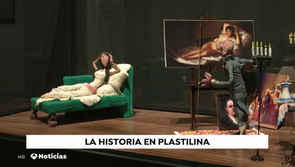 La exposición de plastilina donde cuenta la historia de la humanidad 