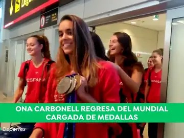 Ona Carbonell regresa a España llena de medallas tras el Mundial de Gwangju Ona Carbonell regresa a España llena de medallas tras el Mundial de Gwangju
