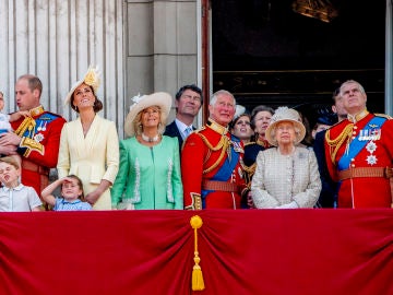 Familia Real Inglesa durante del 'Trooping the colour' 