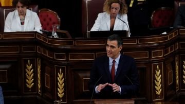 Pedro Sánchez en su investidura