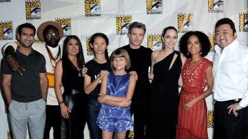 Angelina Jolie, Richar Madden, Slama Hayek y el resto del reparto de 'Los Eternos'