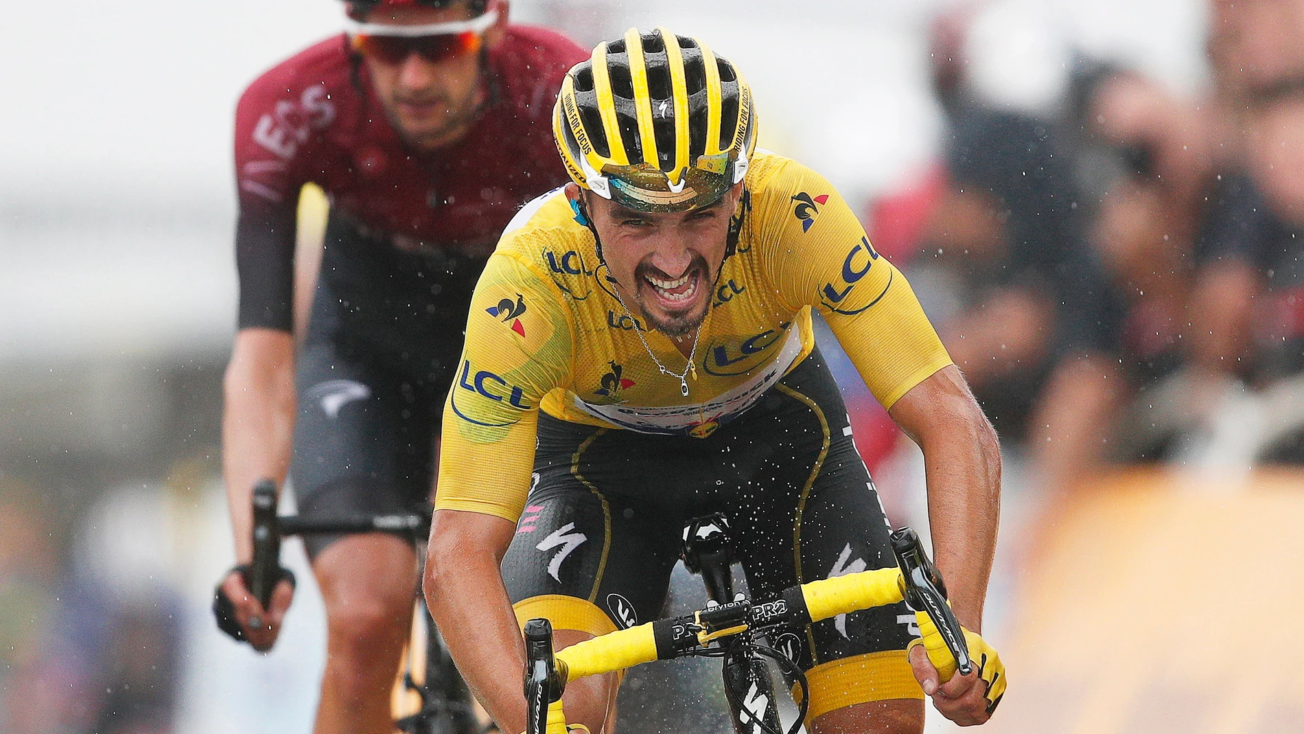 Julian Alaphilippe durante la etapa 15 del Tour de Francia Julian Alaphilippe durante la etapa 15 del Tour de Francia