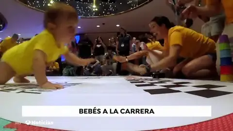 Se celebra en Nueva York una peculiar carrera de bebés gateando Se celebra en Nueva York una peculiar carrera de bebés gateando