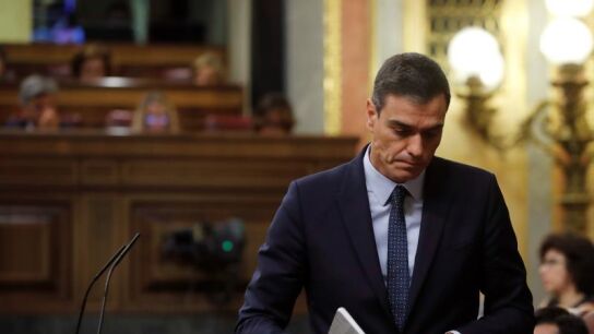 El presidente del Gobierno en funciones y candidato socialista, Pedro Sánchez
