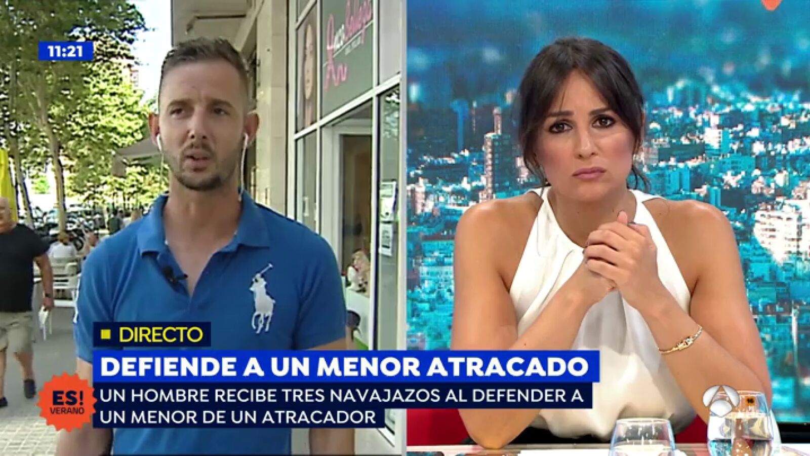 Apuñalado por salvar a un niño: 