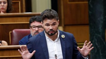 El portavoz de ERC, Gabriel Rufián