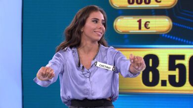 El pánico de una concursante a caer por la trampilla central de '¡Ahora caigo!'