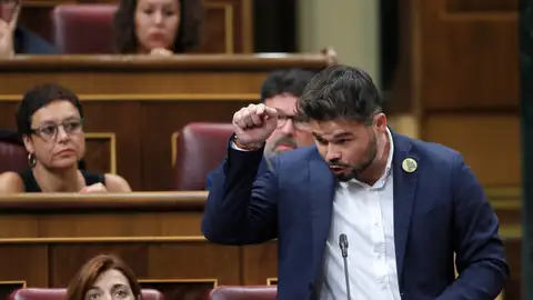 El portavoz de ERC, Gabriel Rufián El portavoz de ERC, Gabriel Rufián