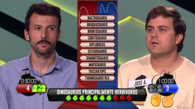 José A. demuestra ser un experto en dinosaurios y consigue la ventaja táctica de '¡Boom!