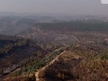 El incendio de Portugal, a vista de dron