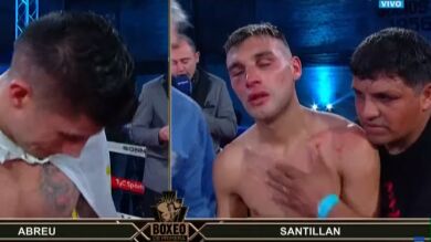 Un boxeador argentino se desploma cuando escuchaba el veredicto del combate: sufrió dos infartos y está grave