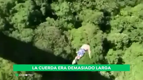 Las temeridades y peligros del Bungee Jump: "Hay gente que hace barbaridades, no es profesional" Las temeridades y peligros del Bungee Jump: "Hay gente que hace barbaridades, no es profesional"