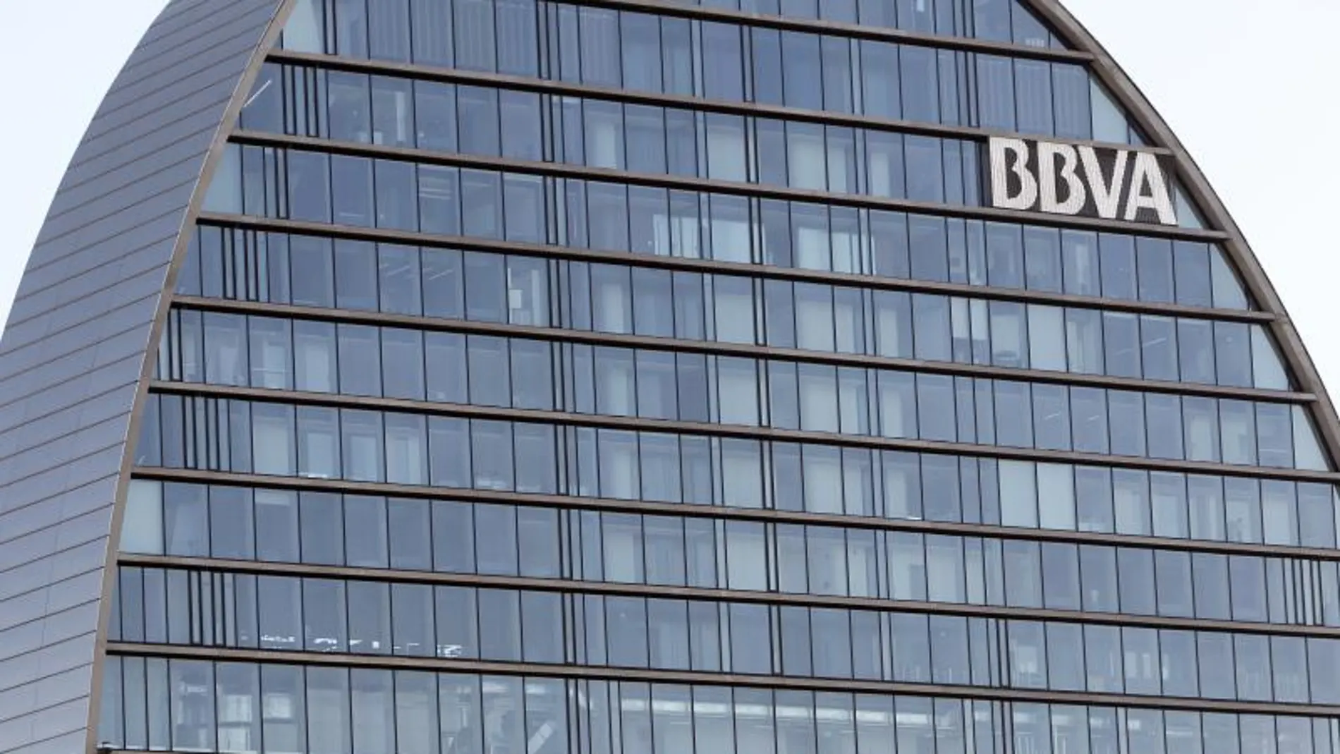La 'vela' del BBVA, sede en Madrid de la entidad La 'vela' del BBVA, sede en Madrid de la entidad