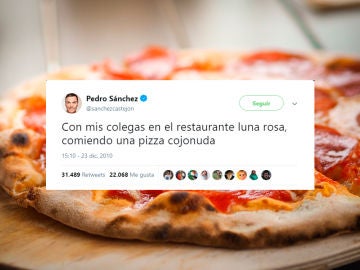 Tuits sobre la pizza cojonuda de Pedro Sánchez Tuits sobre la pizza cojonuda de Pedro Sánchez