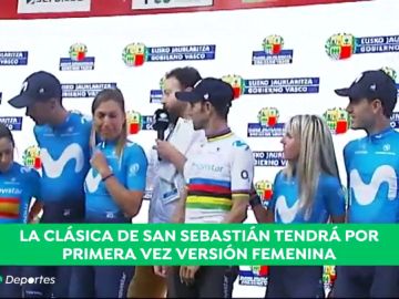 El equipo Movistar presenta a sus equipos para la Clásica de San Sebastián: hombres y mujeres tendrán los mismos premios