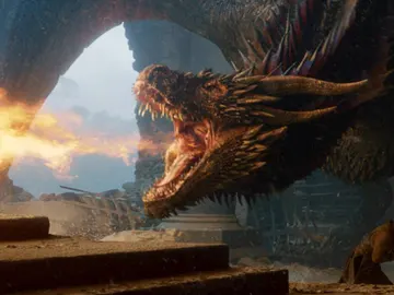 Drogon quemando el Trono de Hierro Drogon quemando el Trono de Hierro