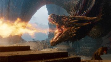Drogon quemando el Trono de Hierro Drogon quemando el Trono de Hierro