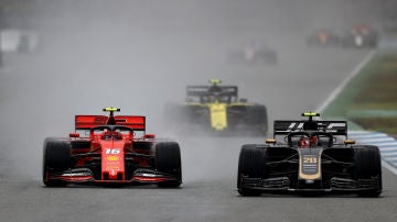 Leclerc y Magnussen en el Gran Premio de Alemania
