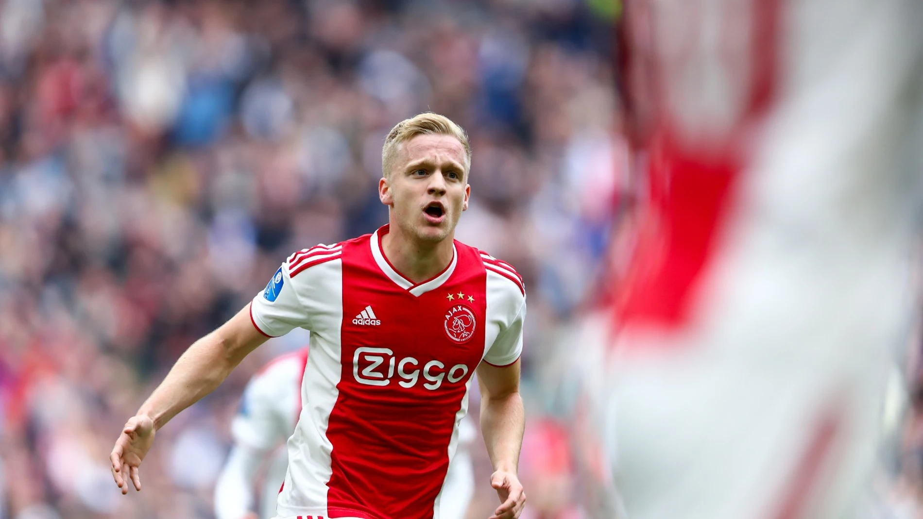 Van de Beek, durante un partido del Ajax Van de Beek, durante un partido del Ajax