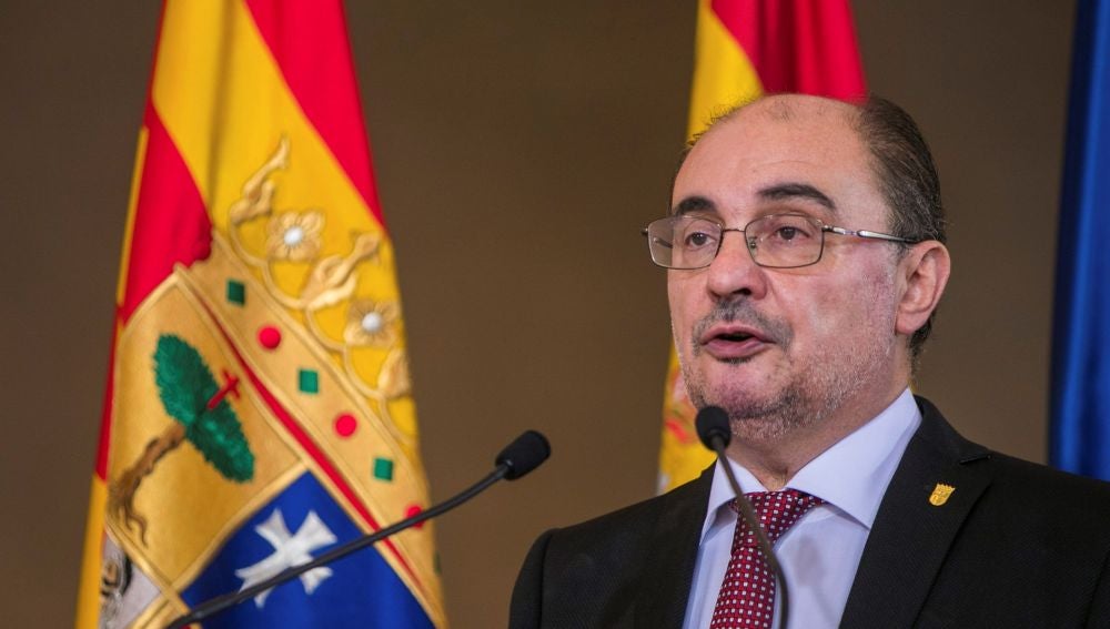El presidente de Aragón, Javier Lambán