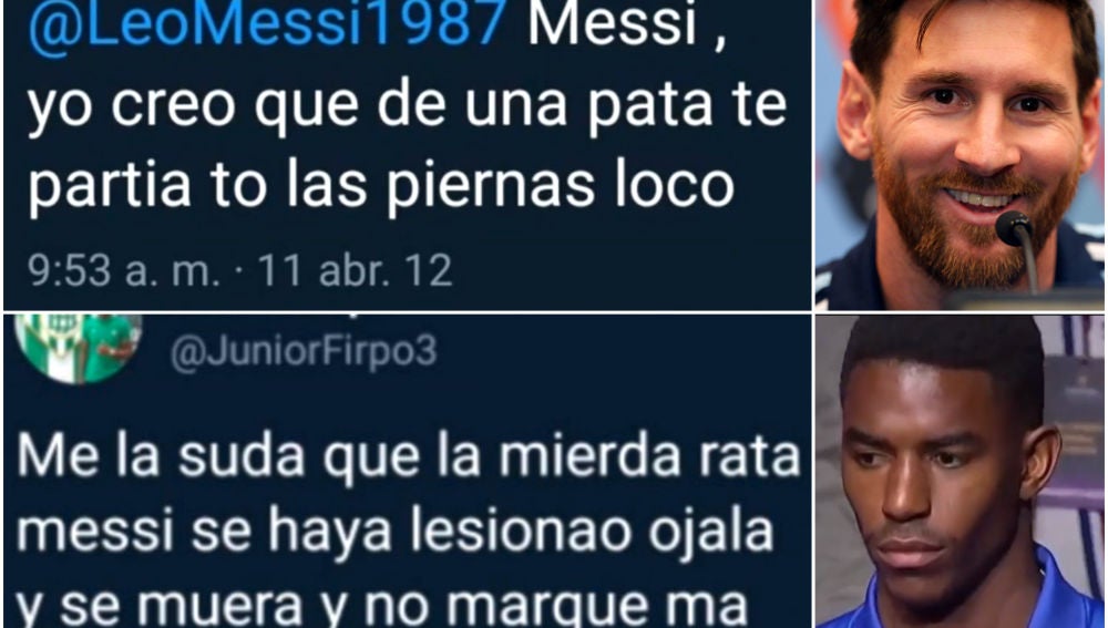 Polémicos tuits de Junior Firpo contra Messi en 2012