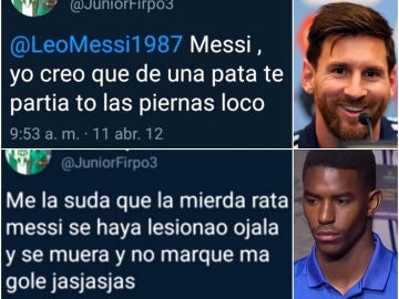 Polémicos tuits de Junior Firpo contra Messi en 2012