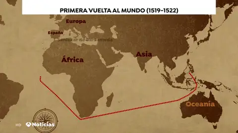 Elcano y Magallanes, la primera vuelta al mundo hace 500 años Elcano y Magallanes, la primera vuelta al mundo hace 500 años