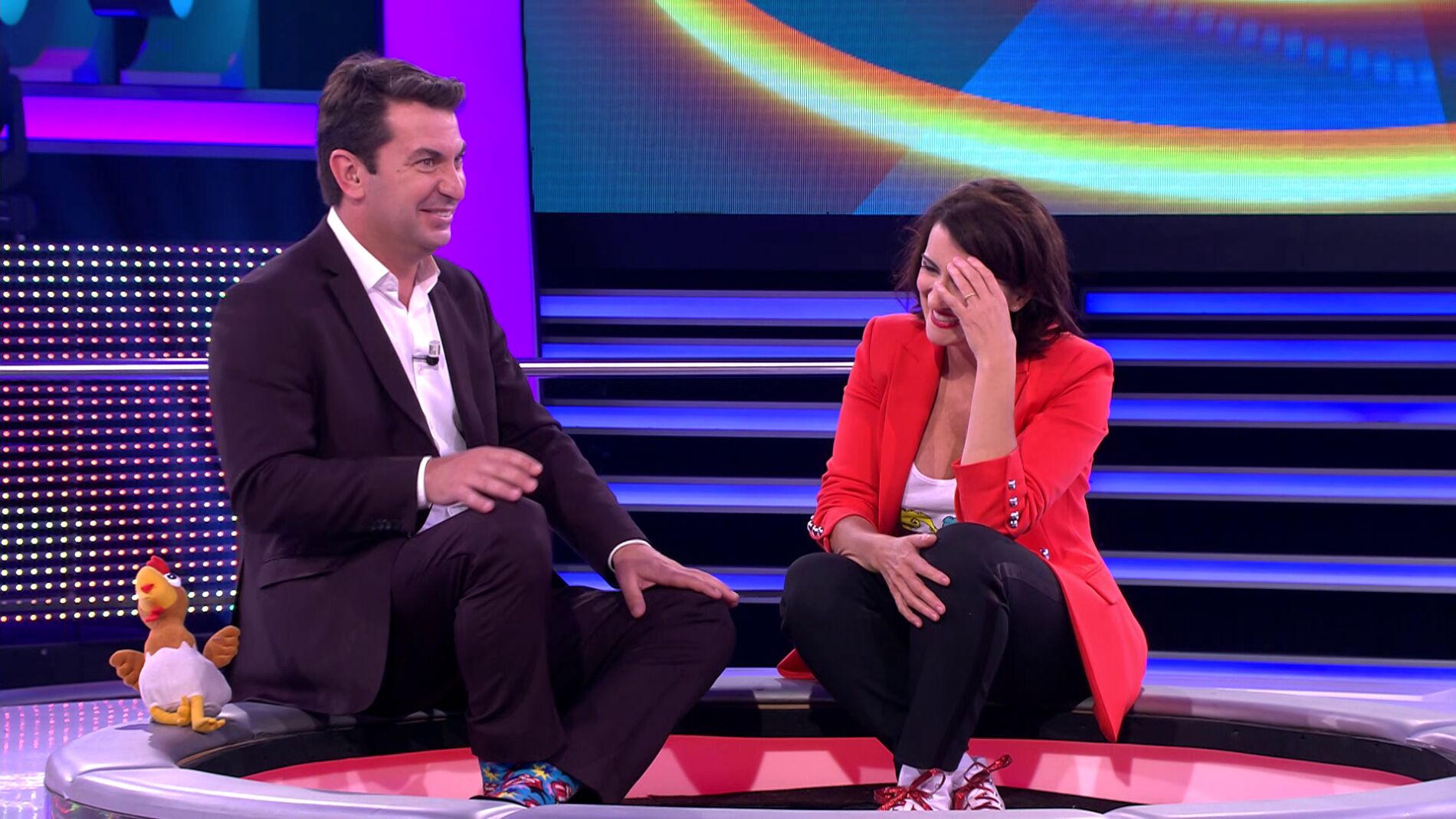 Arturo Valls y Silvia Abril en '&iexcl;Ahora caigo!'