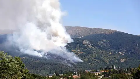 Incendio próximo al Real Sitio de San Ildefonso-La Granja Incendio próximo al Real Sitio de San Ildefonso-La Granja