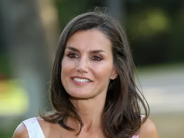 La reina Letizia durante el tradicional posado en Mallorca La reina Letizia durante el tradicional posado en Mallorca