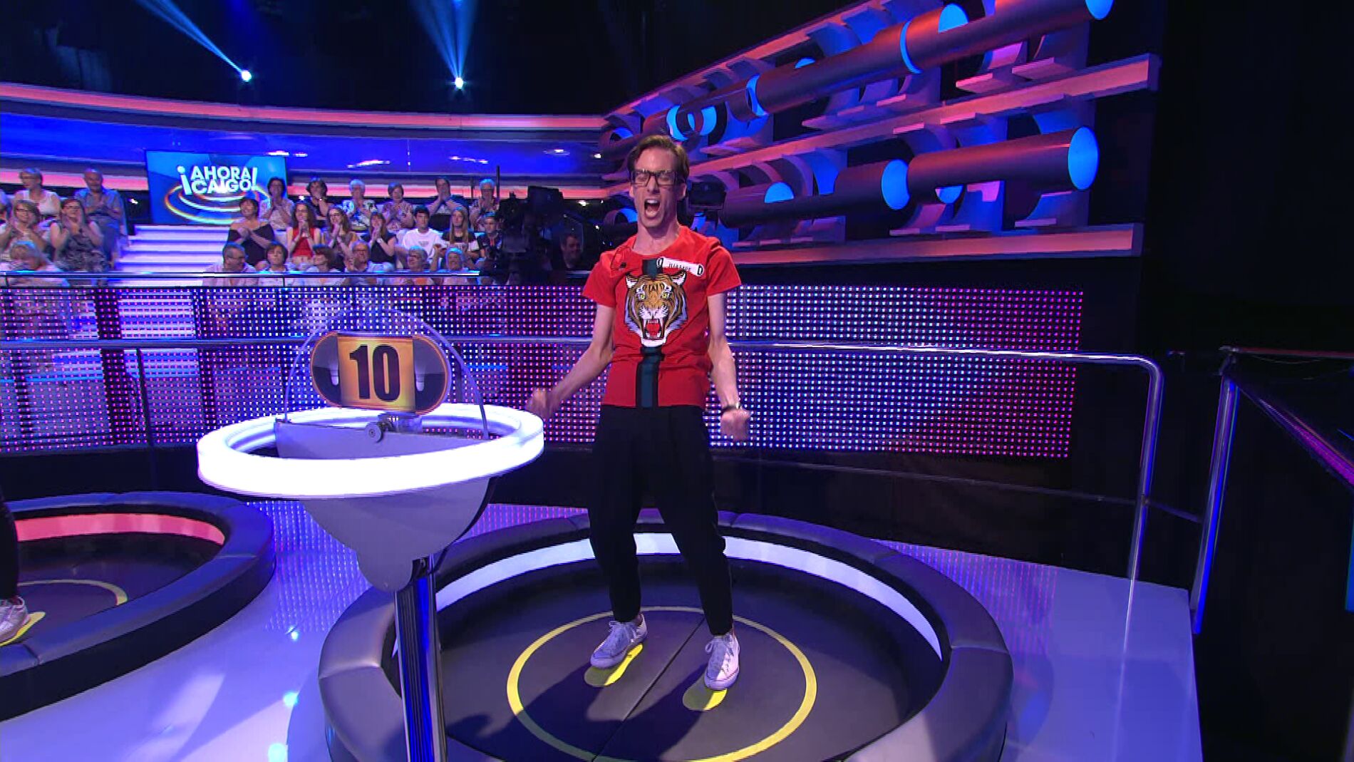 'Ahora Caigo' efusividad concursante