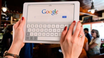 Buscador de Google en una tableta